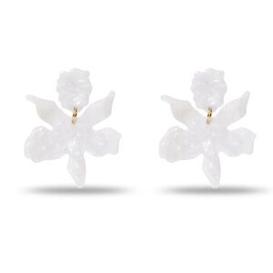 Lele Sadoughi Mother of Pearl Small Paper Lily Earrings